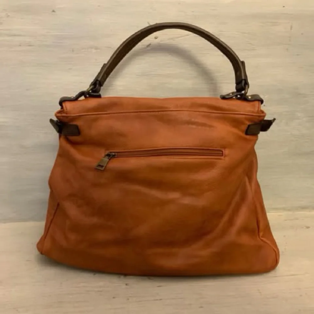 ChillX Brown Faux Leather Hobo Shoulder‎ Bag Purse Good Condition